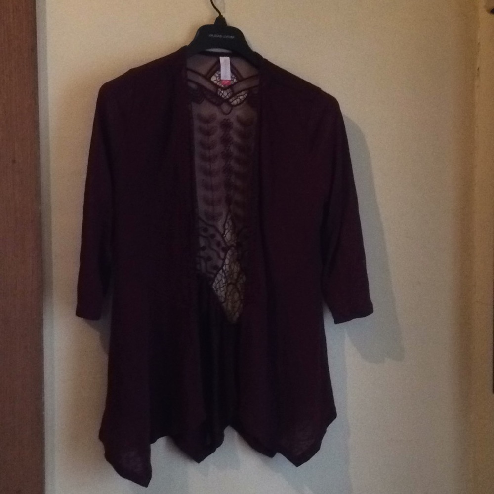 Wine colored coverup